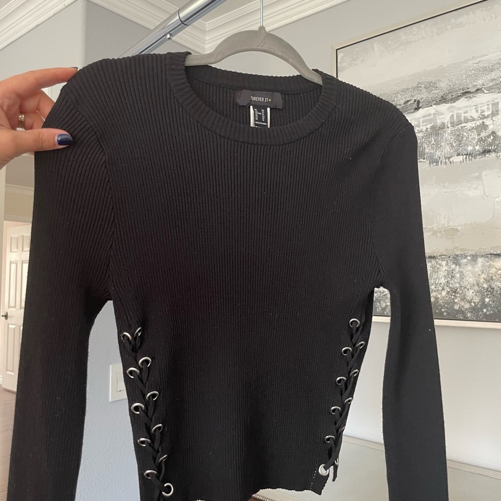 Lace up top F21